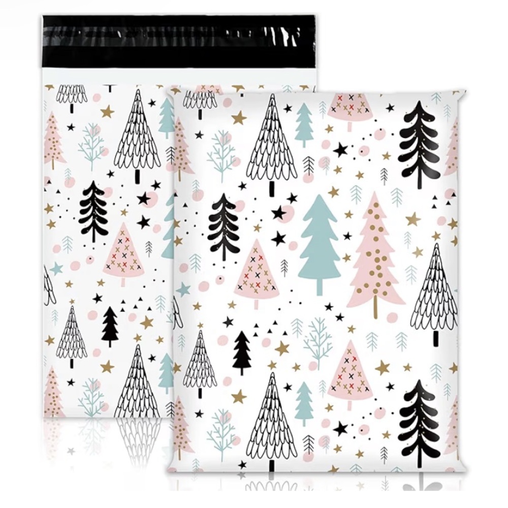 10Pk 10x13 Christmas Tree Poly Mailers